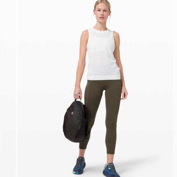 Lululemon Invigorate High Rise Tight 25" Dark Olive Size 4 Everlux - Picture 5 of 10